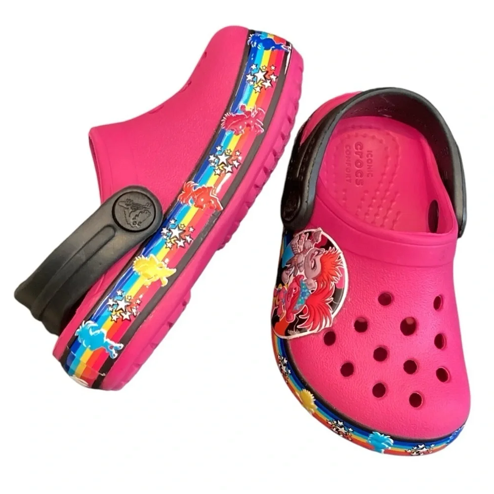 Crocs Fun Lab Trolls 2 Clog Candy Pink 206611‎ - Size 4